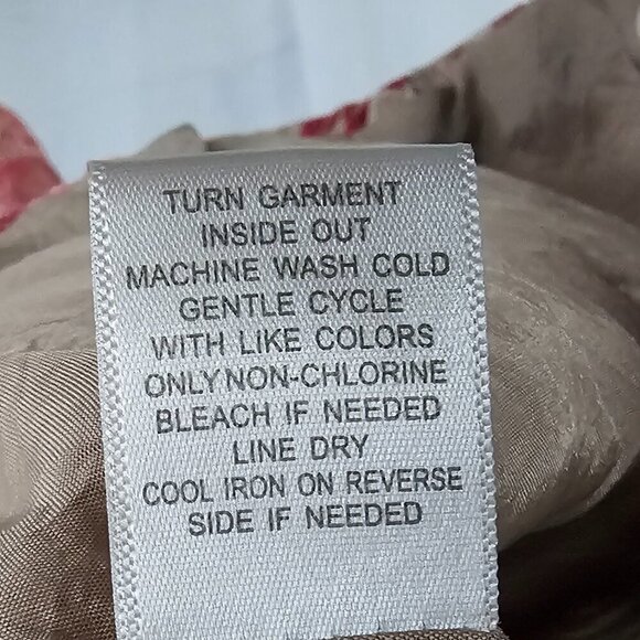 Christopher & Banks Pink Boho Corduroy Jacket Floral Embroidered Lightweight M - Picture 13 of 15